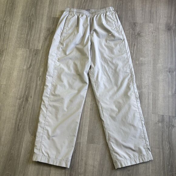 Nike Gray Nylon Track Pants Men’s Size Small Ankle Zip Lined Gym Workout Outdoor - Picture 2 of 11